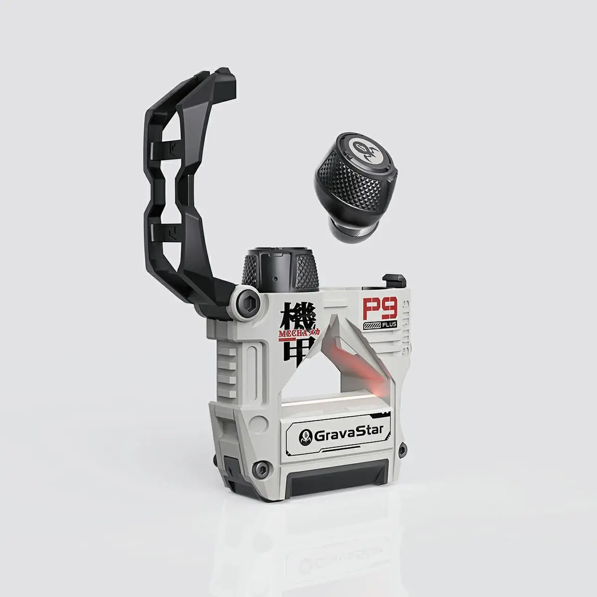 GravaStar Sirius Plus ANC TWS Earbuds, True Wireless Bluetooth 5.3, Active Noise Cancellation, Dawn White, 40H Playtime, Touch Controls | GS P9 PLUS_WHT