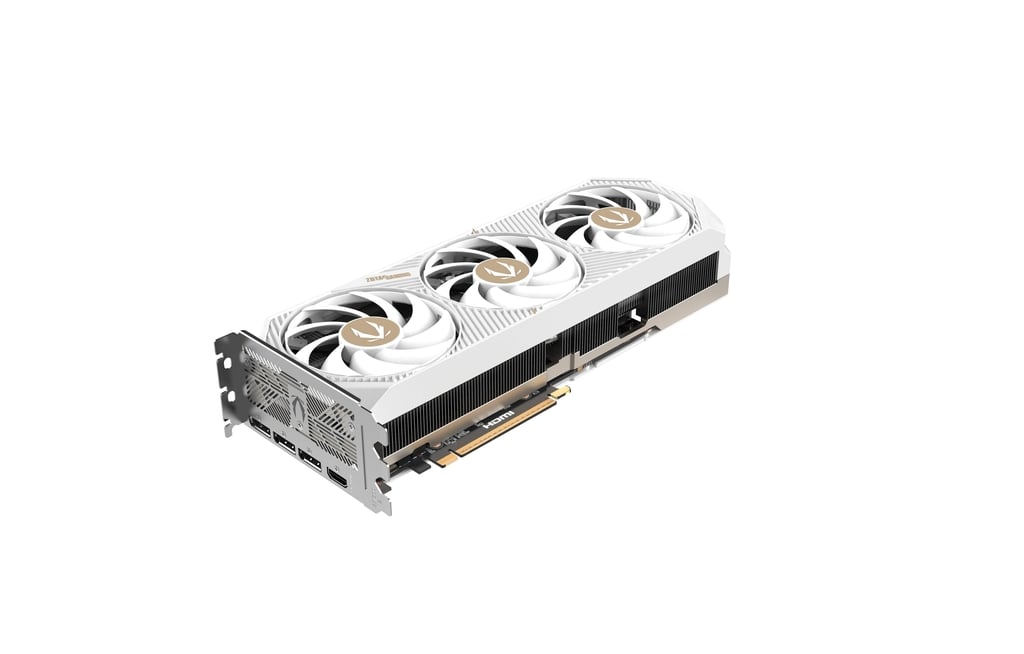 ZOTAC GAMING GeForce RTX 5070 Ti SOLID CORE OC White Edition Graphic card, 16GB GDDR7, 256-bit 28 Gbps, 8960 CUDA cores, 2482 MHz Engine Clock, NVIDIA Blackwell architecture and DLSS 4 | ZT-B50710Q2-10P