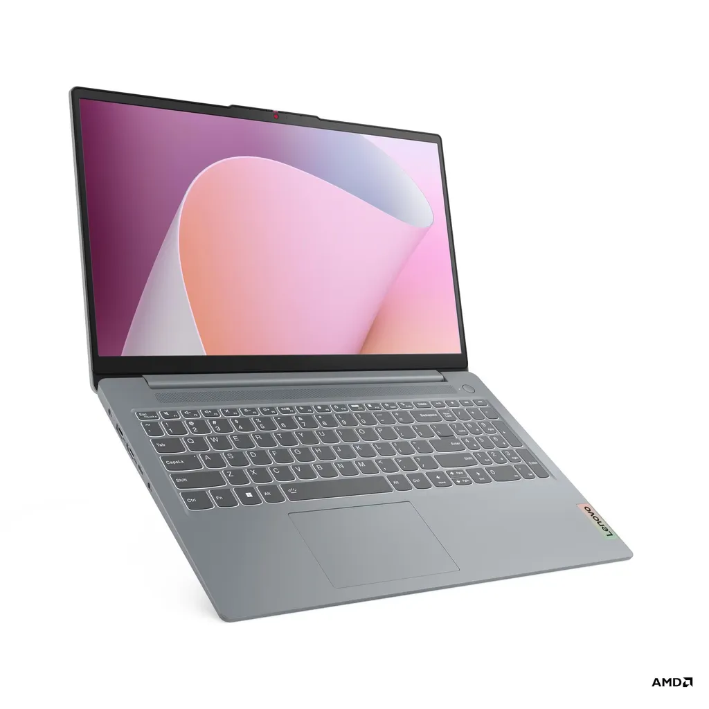 LENOVO IDEAPAD SLIM 3 15ABR8  AMD Ryzen 7 7730U, 16GB RAM, 512GB SSD, 15.6" FHD IPS, AMD Radeon™ Graphics, Windows 11 Home, ENG-ARAB Keyboard, Arctic Grey, Lenovo Warranty | 82XM00XRAX