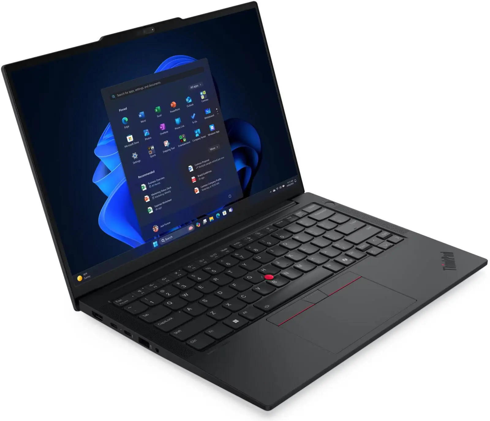 Lenovo ThinkPad E16 Gen 3 Laptop, 16" WUXGA IPS 60Hz Display, Intel Core Ultra 7 256V, 16GB RAM, 512GB SSD, Intel Arc 140V Graphics, English-Arabic Keyboard, No OS, Black | 22AY0016GR