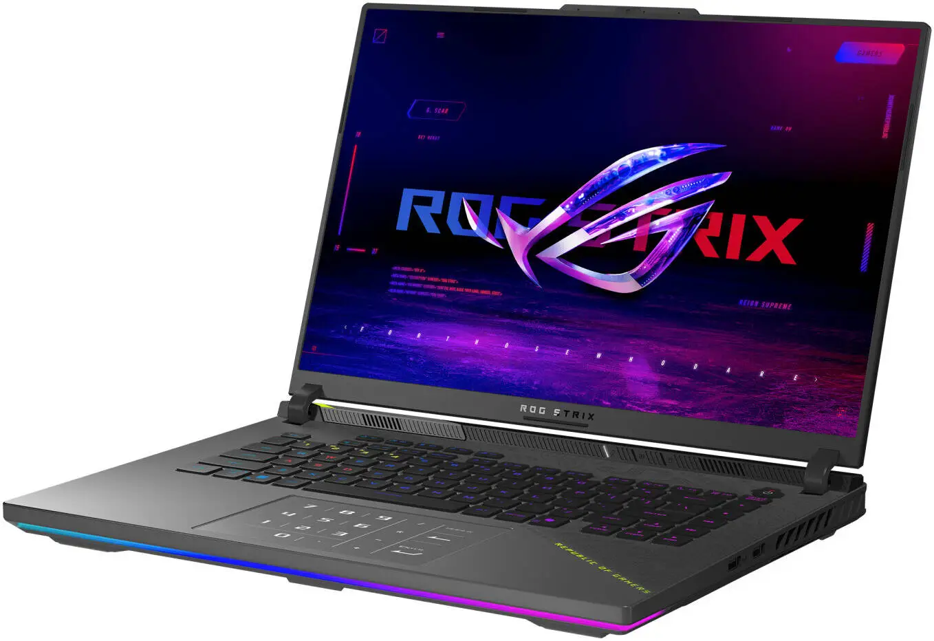 ASUS ROG Strix G16 G614FR Gaming Laptop, AMD Ryzen 9 9955HX, 16GB RAM, 1TB SSD, 16" 2.5K 240Hz Display, RTX 5070 Ti 12GB Graphics, Windows 11 Home, Volt Green | G614FR-VG16W