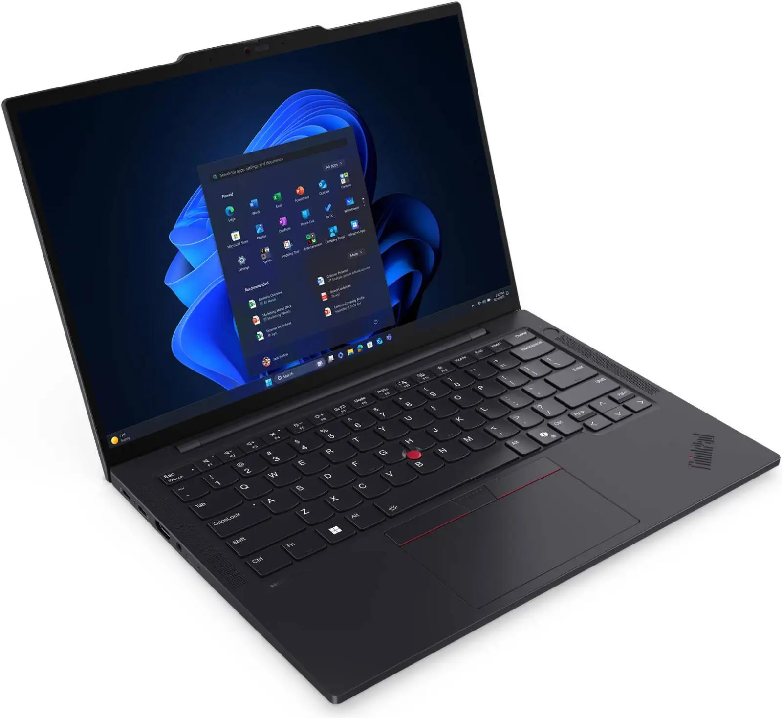 Lenovo ThinkPad T14s Gen 6 Laptop, 14" WUXGA IPS 60Hz Display, Intel Core Ultra 7 255U, 16GB RAM, 1TB SSD, Intel Graphics, English-Arabic K/B, Win11Pro, Eclipse Black | 21R1000TGR