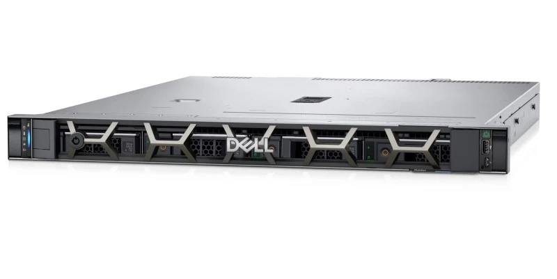 Dell PowerEdge R250 Server, Intel Xeon E-2314 2.8GHz 4-Core 8MB Cache, 16GB DDR4-3200 ECC, 2TB 7.2K RPM SATA HDD, 450W Platinum PSU, iDRAC9 Basic, TPM 2.0, 1U Rackmount