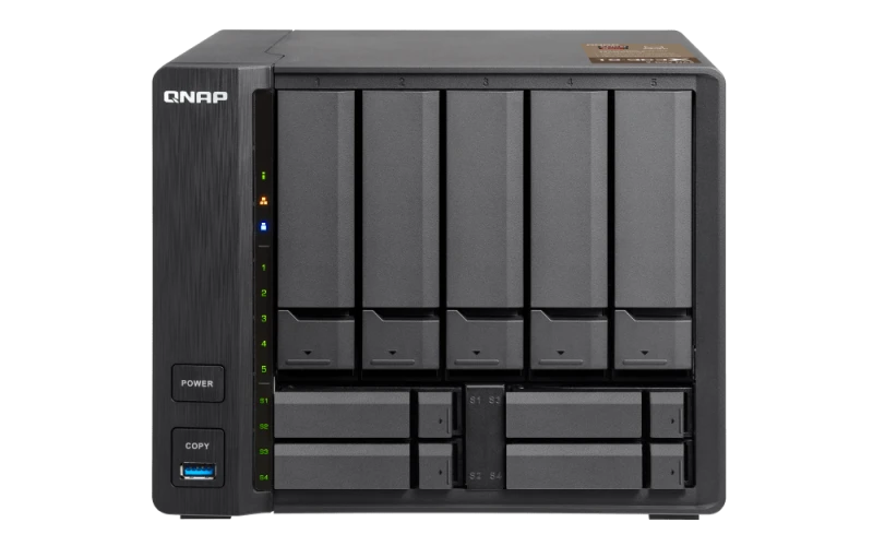 QNAP TS-963X-2G 9-Bay NAS Server - AMD G-Series GX-420MC Quad-Core, 2.0 GHz, 2 GB DDR3L RAM, 1xRJ45 Gigabit Ethernet