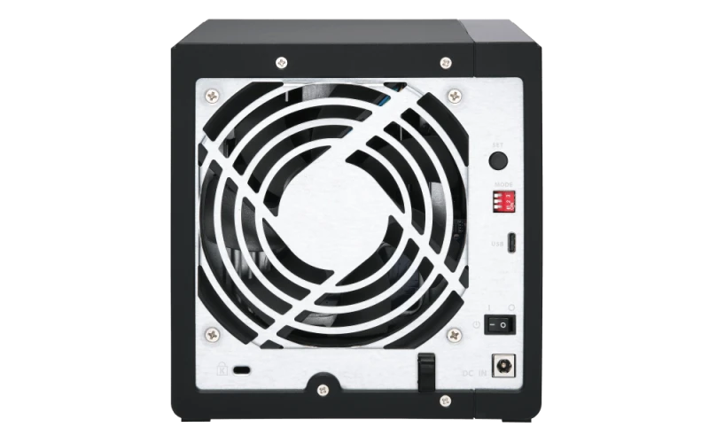 QNAP TR-004 4 Bay USB Type-C Direct Attached Storage with Hardware Raid Enclosure, Supports Up to 4 SATA Drives, 65W, 100-240V, 18.1 dbA Sound Level, 4 x 2.5 / 3.5 Inch SATA 3Gb/s | TR-004