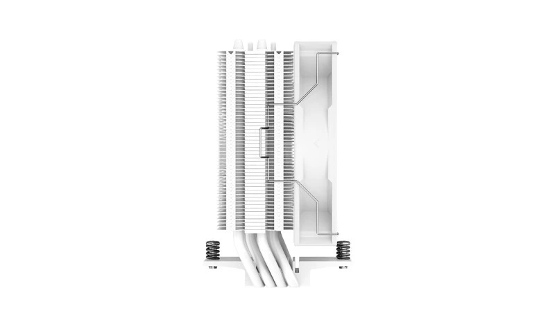 DeepCool AG400 White ARGB CPU Cooler, 120mm Single Tower, RGB Lighting, High Performance, R-AG400-WHANMC-G-2