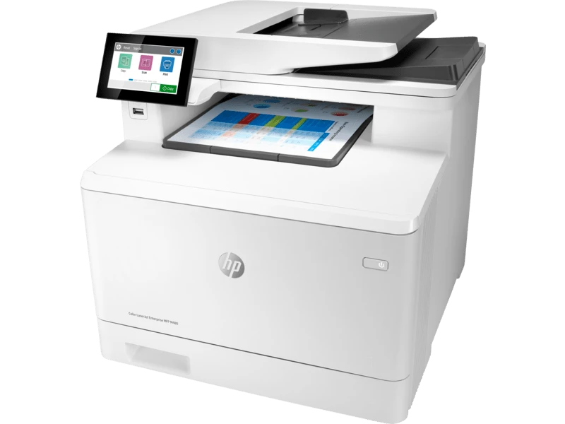 HP Color LaserJet Enterprise MFP M480f A4, Print, Copy, Scan, Fax, 28 ppm, Wireless, Ethernet, Touchscreen – Model 3QA55A