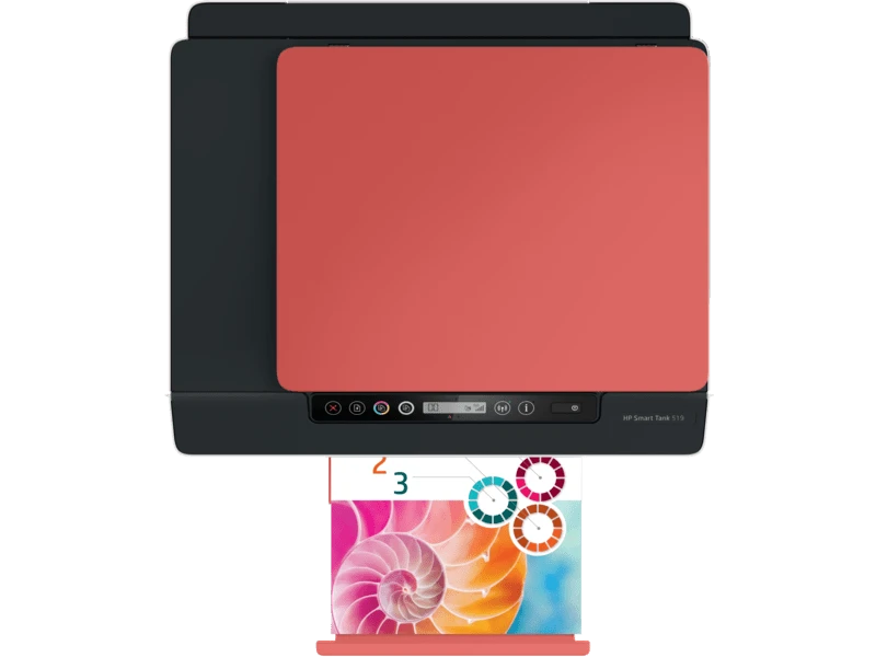 HP Smart Tank 519 Wireless All-in-One Printer, Print‑Scan‑Copy, Wireless, Refillable Ink Tanks, White