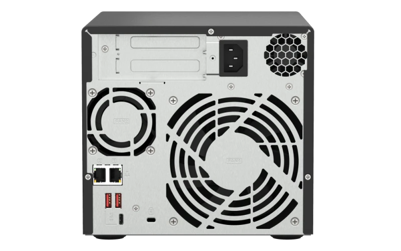 QNAP 4-Bay NAS Server - AMD Ryzen V1500B Processor, 2.2 GHz CPU, 8GB DDR4 RAM, 2.5 GbE LAN | TS-473A-8G