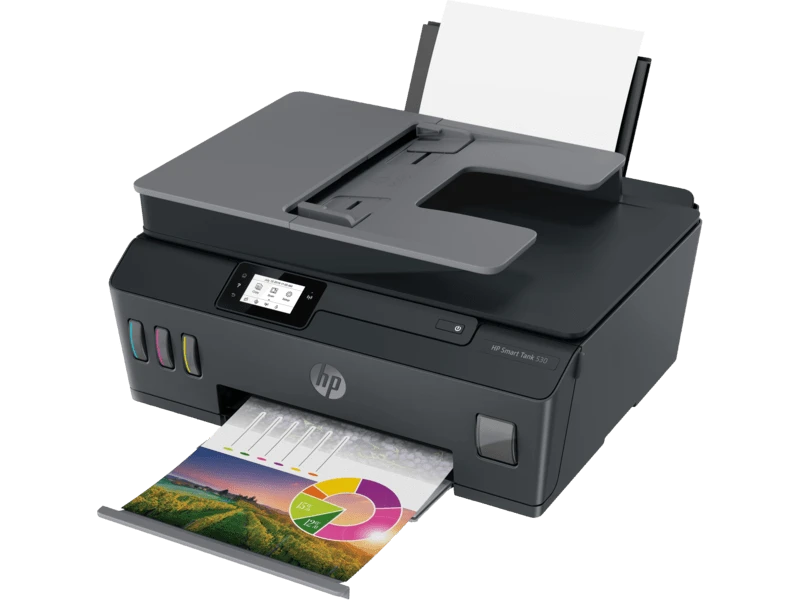 HP Smart Tank 530 Wireless All‑in‑One Printer A4, Print‑Copy‑Scan, ADF, Dual‑Band Wi‑Fi, Bluetooth LE, Gray