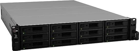 Synology RX1217 12-Bay Expansion Unit – 2U Rackmount, 500W PSU, Infiniband, 3 x 80mm Fans