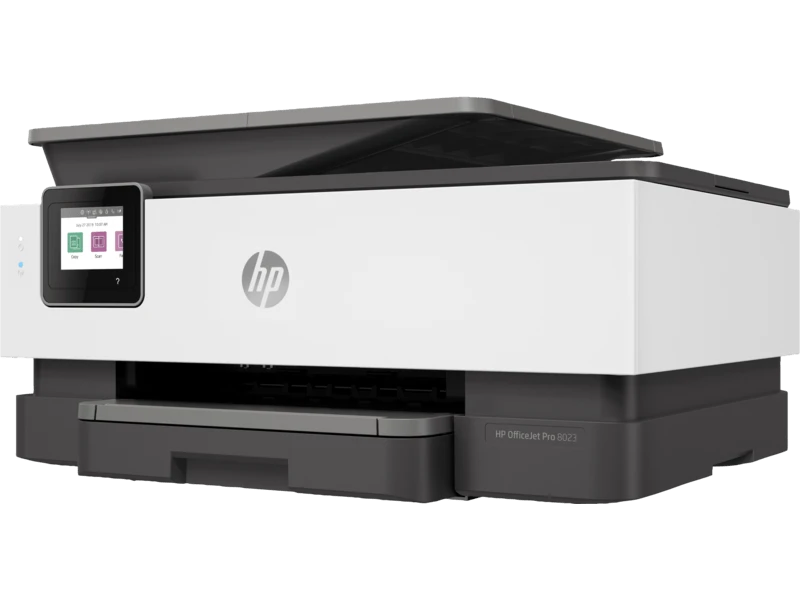 HP OfficeJet Pro 8023 Wireless All-in-One Printer, Print-Copy-Scan-Fax, A4, Color, USB, Wi-Fi, Black