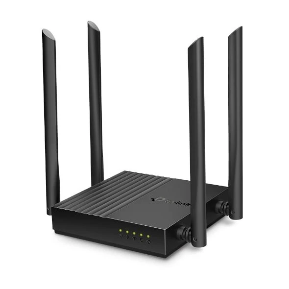 TP‑Link Archer C64 AC1200 Dual‑Band MU‑MIMO WiFi Router – 4× Gigabit LAN, 1× Gigabit WAN, WPA3, Beamforming, Smart Connect, Access Point Mode