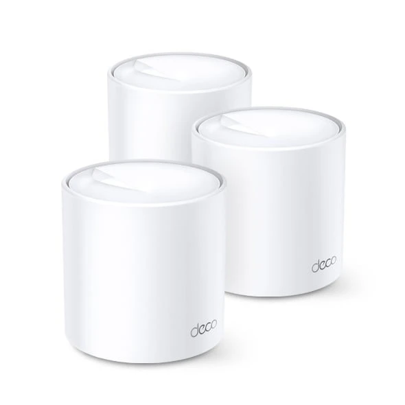 TP-Link Deco X20 AX1800 Whole Home Mesh Wi-Fi 6 System (3-Pack), Dual-Band, Seamless Coverage, Up to 5800 sq. ft, Parental Controls, HomeCare Security, Alexa/Google Assistant, Tri-Band Wi-Fi