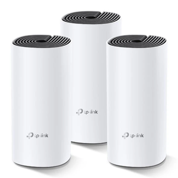 TP-Link Deco M4 AC1200 Whole Home Mesh Wi-Fi System, 3-Pack, White, Dual-Band, Up to 4,000 Sq Ft Coverage