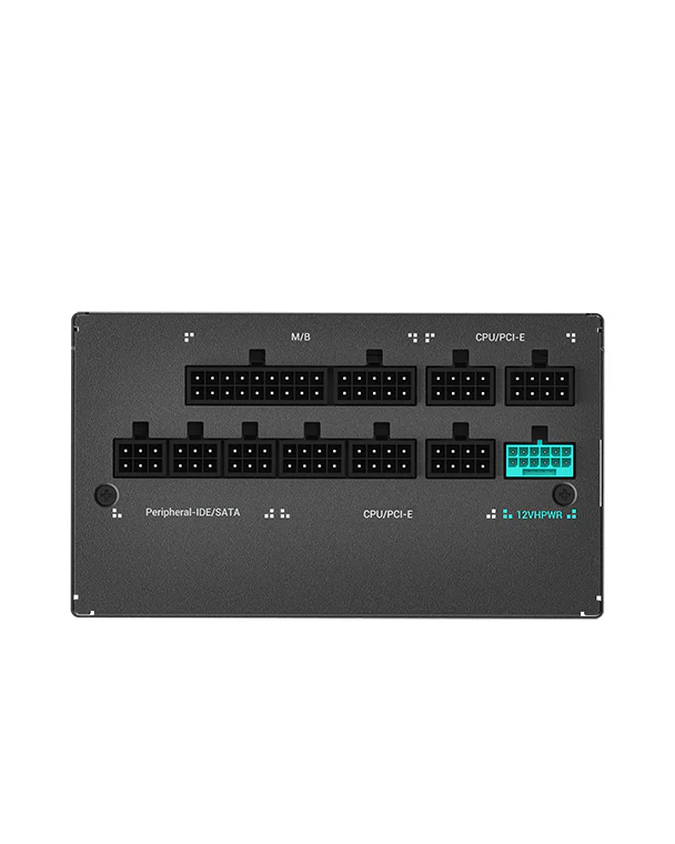 Deepcool PX1000G 1000W Power Supply, ATX, 80 PLUS Gold & Cybenetics Gold Certified, Active PFC, Half Bridge SRC LLC, DC to DC, 135mm FDB Fan, Black