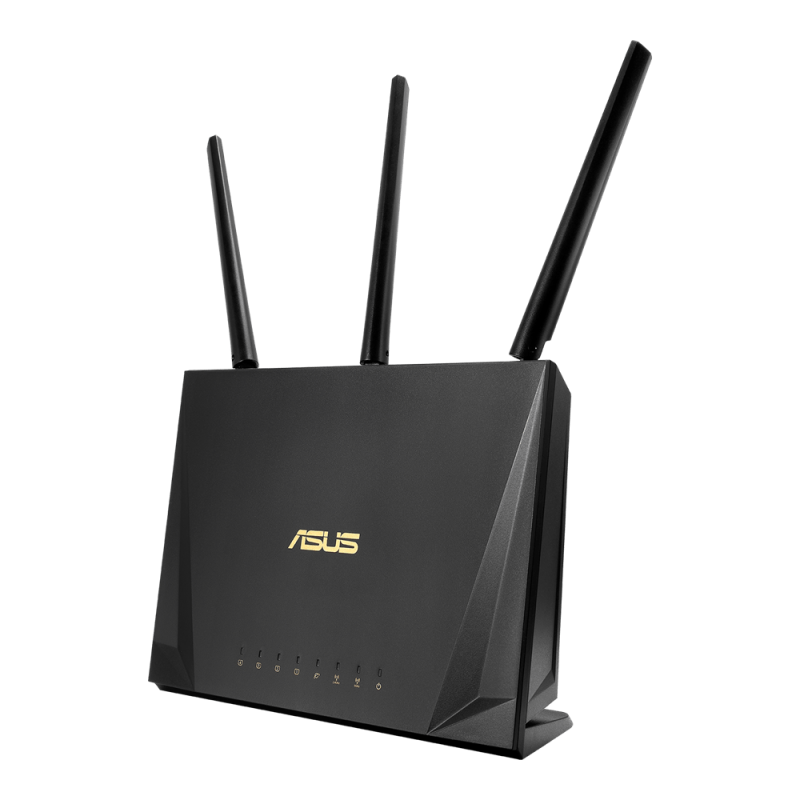 ASUS RT-AC85P Dual Band WiFi Gaming Router, AC2400, 5GHz + 2.4GHz Bands, 2400 Mbps Speed, Low-Latency, Advanced QoS, Ideal for Gaming & Streaming
