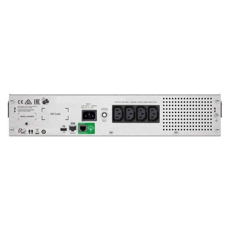 APC Smart-UPS C 1500VA / 900W Line-Interactive Pure Sine Wave 2U Rackmount UPS, Black | SMC1500I-2UC