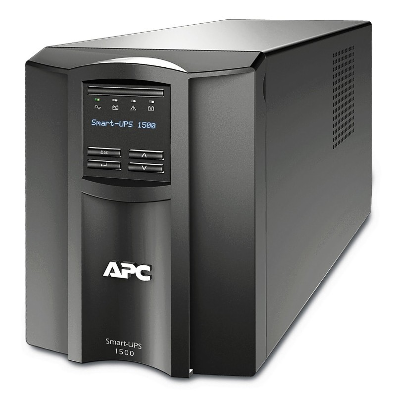 APC Smart-UPS SMT1500IC – 1500VA UPS, 1000W, Line-Interactive, LCD, AVR, 8x IEC C13, SmartConnect, Tower, 230V