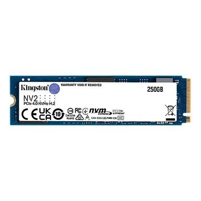 Kingston NV2 250GB M.2 2280 NVMe SSD, PCIe 4.0, High-Speed Internal Solid State Drive