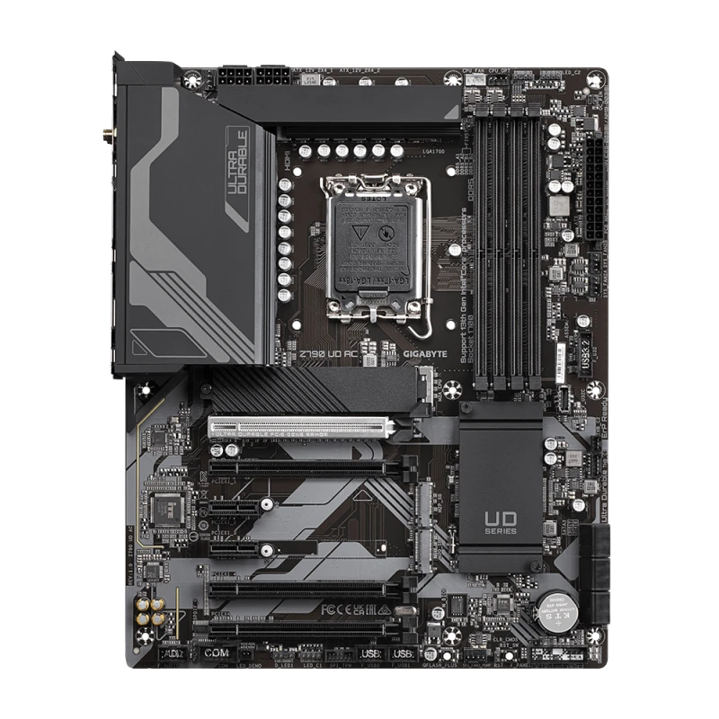 Gigabyte Z790 UD AC LGA1700 ATX Motherboard, 4 x DDR5 DIMM up to 192GB, PCIe 5.0, Dual M.2, 10Gb Ethernet, Wi-Fi 6, Intel Z790 Chipset