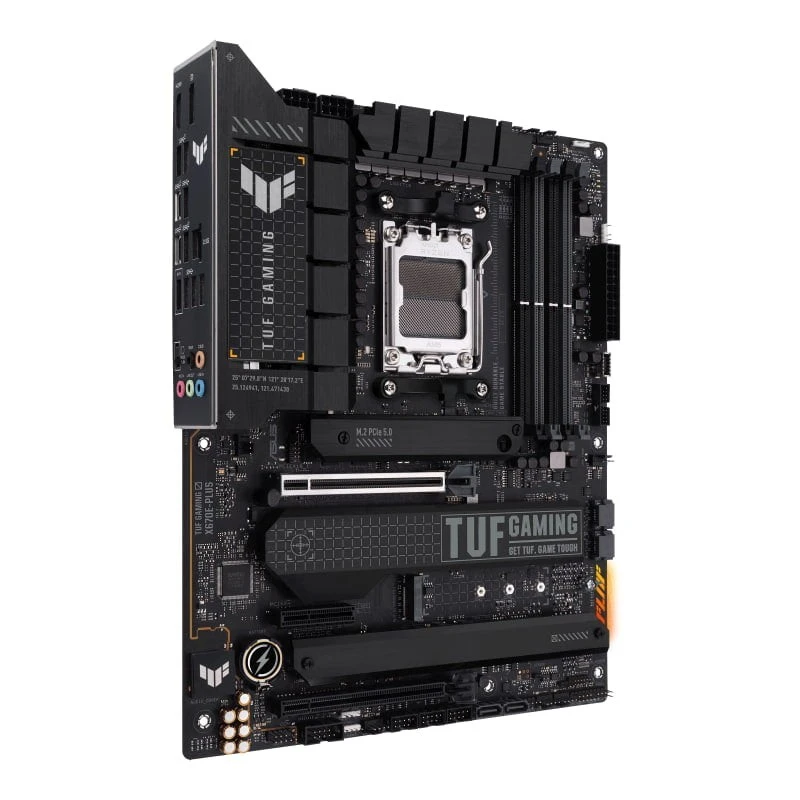 ASUS TUF GAMING X670E-PLUS Motherboard, AMD AM5 Socket, X670E Chipset, DDR5 128GB, PCIe 5.0, 4x M.2, Wi-Fi 6E, 10Gb LAN, ATX Form Factor