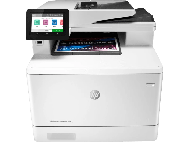 HP Color LaserJet Pro MFP M479dw Wireless Laser Printer, W1A77A, Print, Copy, Scan, Email, Duplex, 28 ppm, 600 x 600 dpi, USB, Ethernet, Wi-Fi, Touchscreen, W1A77A