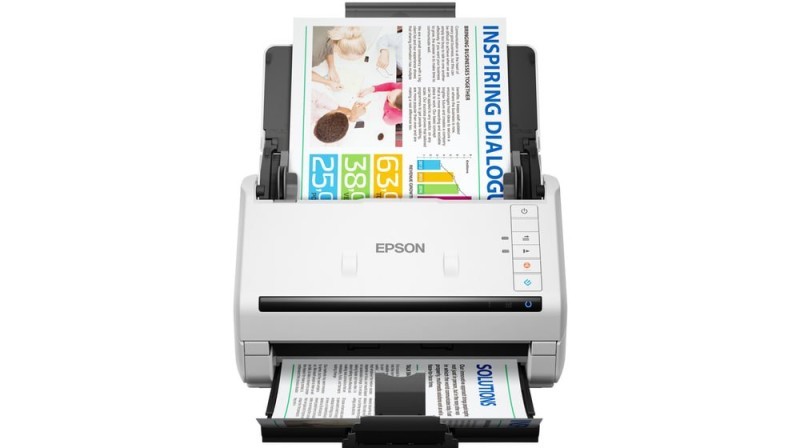 Epson DS-530II A4 Duplex Document Scanner, 35ppm/70ipm, 50-Sheet ADF, USB 3.0, TWAIN/ISIS Drivers, Reliable Media Handling | B11B261401BB