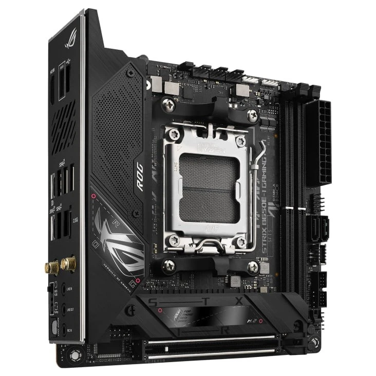 ASUS ROG STRIX B650E-I GAMING WIFI Mini-ITX Motherboard, AM5 Socket, DDR5 64GB, PCIe 5.0, 2x M.2, Wi-Fi 6, HDMI, DP | 90MB1BI0-M0EAY0