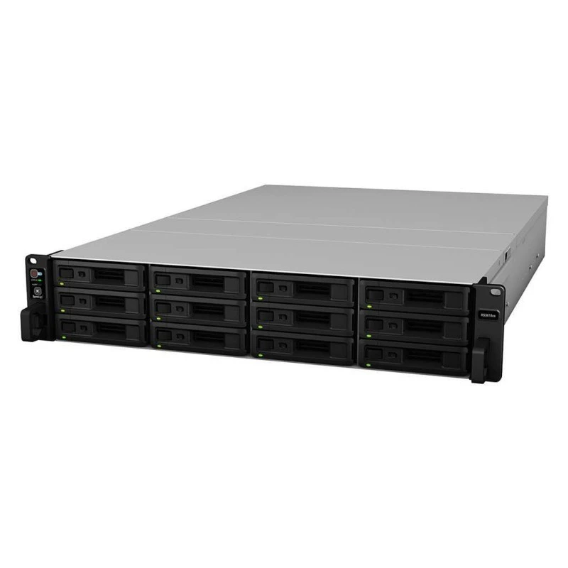 Synology RackStation RS3618xs 12-Bay NAS, Xeon D-1521 2.4GHz, 8GB DDR4, 4x LAN, 2x USB 3.0, 2x PCIe, Redundant PSU, Rackmount Storage Server