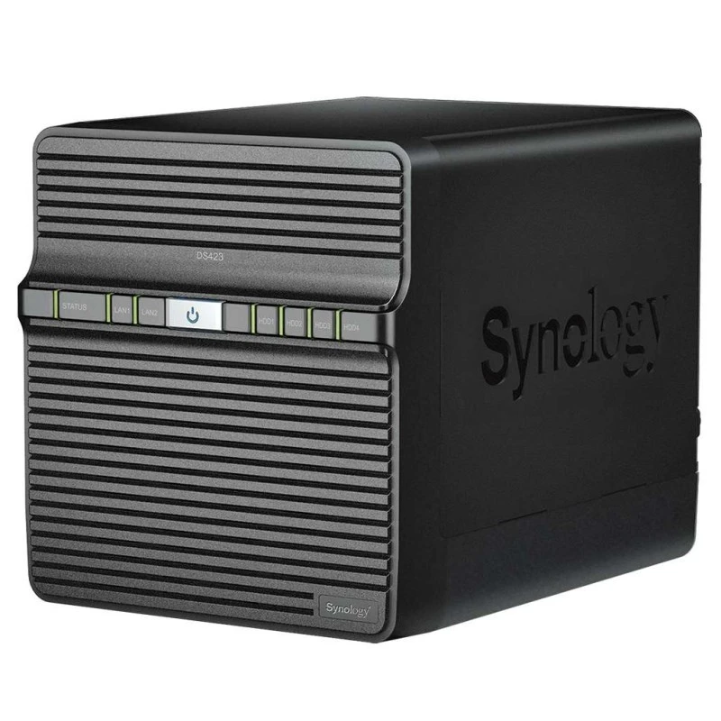 Synology DiskStation DS423 4-Bay NAS, Quad-Core 1.7GHz, 2GB RAM, 2xLAN, USB 3.2