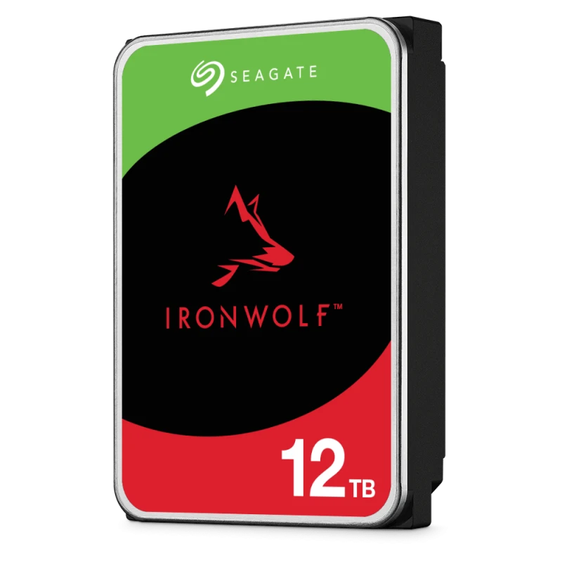Seagate IronWolf 12TB NAS HDD, 3.5" Internal, SATA 6Gb/s, 7200RPM, 256MB Cache, CMR, RAID-Optimized | ST12000VN0008