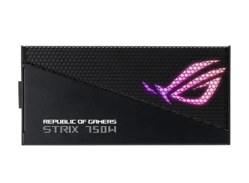 ASUS ROG STRIX 750W Gold Power Supply, 80 PLUS Gold Certified, Fully Modular, Aura Sync RGB Lighting, 140mm Fan, ATX PSU, Reliable Cooling & Protection