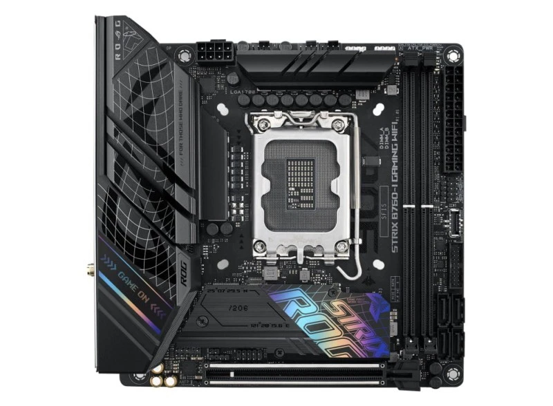 ASUS ROG Strix B760‑I Gaming WiFi Mini‑ITX Motherboard – LGA 1700, Intel B760, DDR5 up to 7600 MT/s, PCIe 5.0 x16, 2×M.2, Wi‑Fi 6E, 2.5 Gb LAN