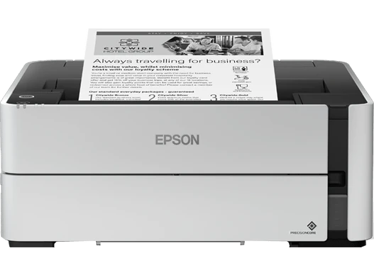 Epson EcoTank M1140 A4 Monochrome Ink Tank Printer, USB, Automatic Duplex, High-Speed, Eco-Friendly, Grey