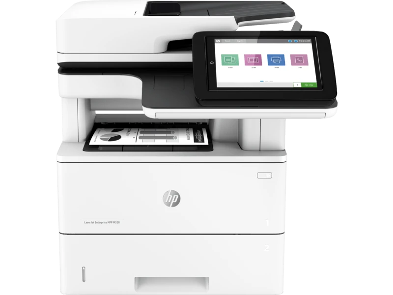 HP LaserJet Enterprise MFP M528dn A4 Monochrome Laser Printer, 1PV64A, Print Copy Scan, Duplex, 43ppm, 2.7” Touchscreen, 650-Sheet Input Tray