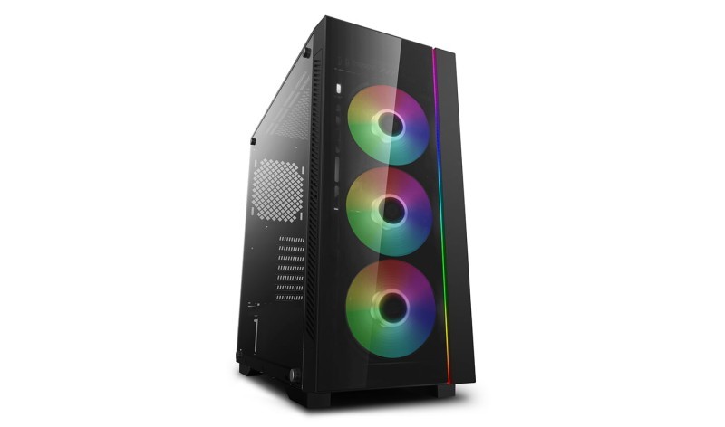 DeepCool Matrexx 55 V4 Fan 4x120mm ADD-RGB Fans Tempered Glass ATX Mid-Tower Computer Case - Black | DP-ATX-MATREXX55V3-AR-4F