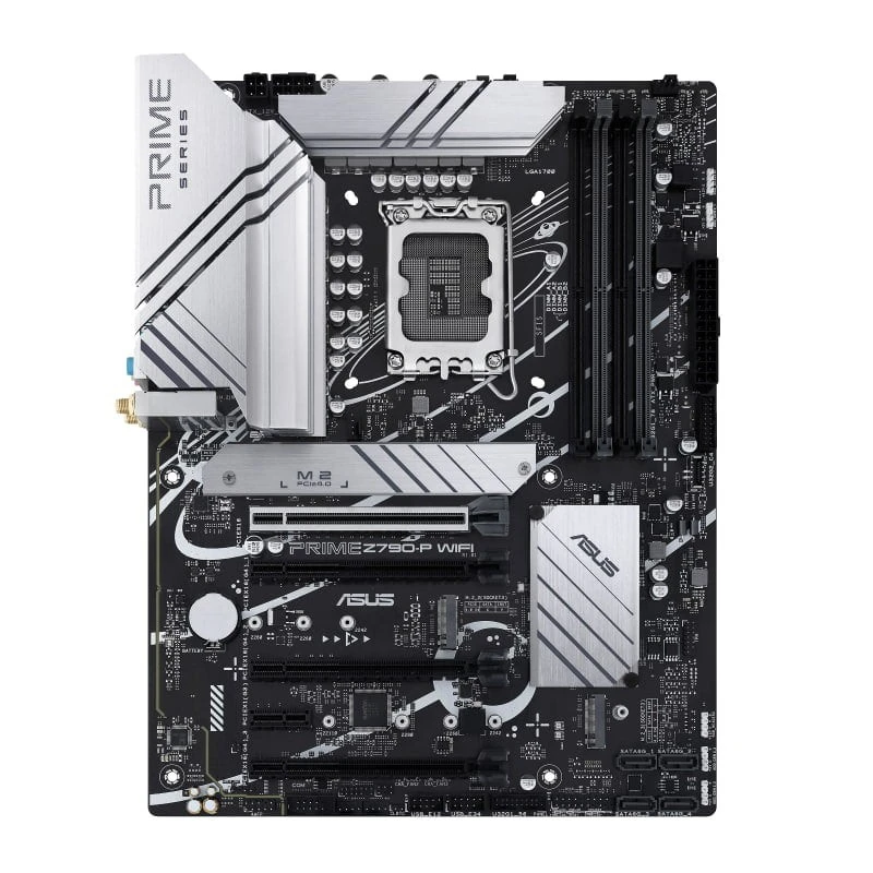 ASUS PRIME Z790-P WIFI Motherboard, Intel LGA1700 Socket, DDR5 up to 192GB, PCIe 5.0, Wi-Fi 6E, 4x M.2 Slots, ATX Form Factor