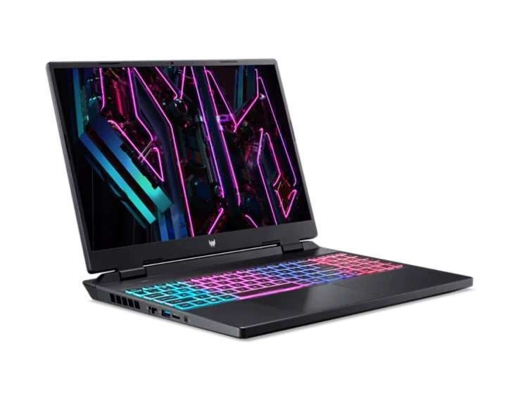 Acer Predator Helios Neo 16 Gaming Laptop, 16" WUXGA IPS 165Hz Display, Intel Core i7-13700HX CPU, 16GB RAM, 512GB SSD, NVIDIA RTX 4060 8GB GPU, 4-Zone Backlit ENG-ARB Keyboard, Windows 11 Home, Black | NH.QLUEM.002