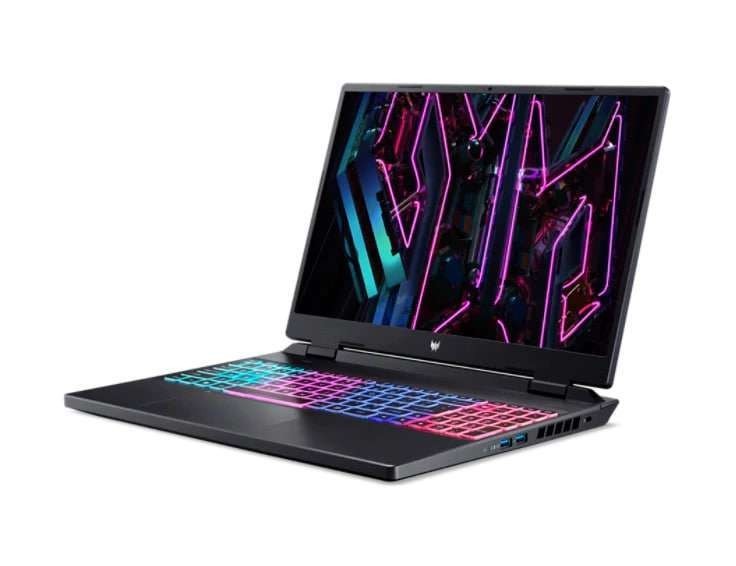 Acer Predator Helios Neo 16 Gaming Laptop, 16" WUXGA IPS 165Hz Display, Intel Core i7-13700HX CPU, 16GB RAM, 512GB SSD, NVIDIA RTX 4060 8GB GPU, 4-Zone Backlit ENG-ARB Keyboard, Windows 11 Home, Black | NH.QLUEM.002