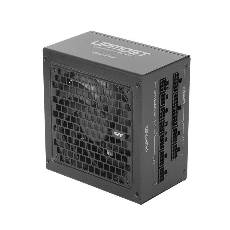 Darkflash UPT 850W ATX 3.0 Power Supply, 80 Plus Gold Certified, Full Modular, Black, High Efficiency PSU, PCIe 5.0 Ready