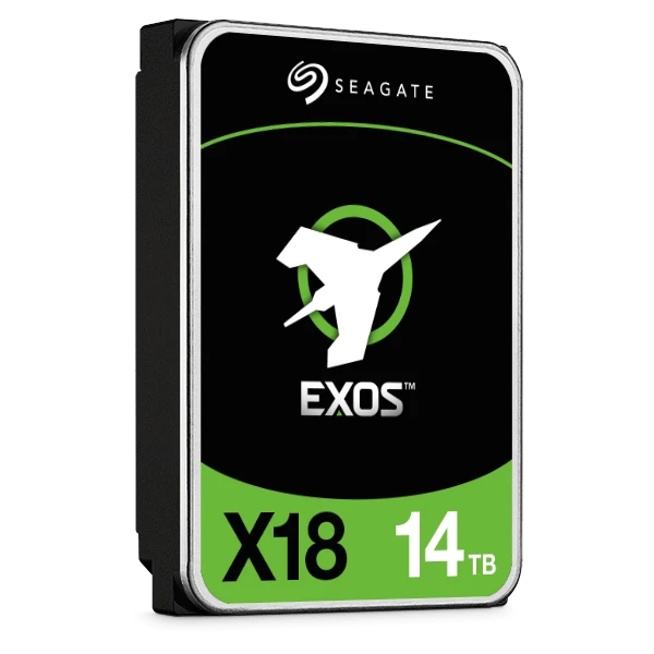 Seagate Exos X18 14TB 3.5" Enterprise HDD, 12Gb/s SAS III, 7200RPM, 256MB Cache, 270MB/s Transfer Rate | ST14000NM004J