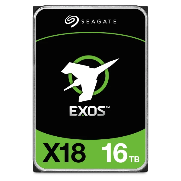 Seagate Exos X18 16TB SATA III 6Gb/s Enterprise HDD, 3.5", 7200 RPM, 256MB Cache, 261 MB/s Transfer, 2.5M Hours MTBF | ST16000NM001J