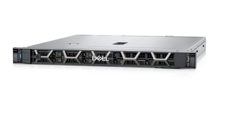 Dell PowerEdge R350 Server, Intel Xeon E-2314 2.8GHz 4-Core 8MB Cache, 16GB DDR4-3200 ECC, 4TB 7.2K RPM NLSAS 12Gbps, PERC H355 RAID, 600W PSU, DVD +/-RW, 3.5"