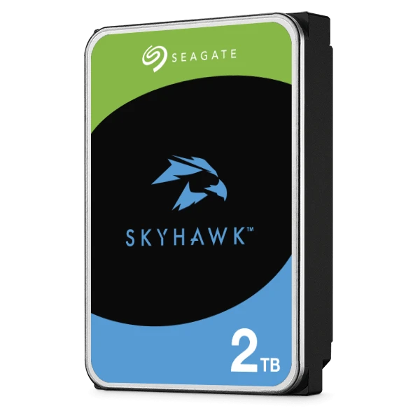 Seagate SkyHawk 2TB Surveillance HDD, 3.5", SATA III 6Gb/s, 5400RPM, 256MB Cache, 180MB/s, Up to 64 Cameras, 1Mn MTBF | ST2000VX017