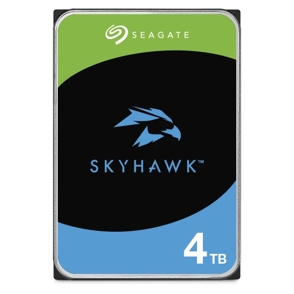 Seagate SkyHawk 4TB Surveillance HDD, 3.5" SATA III 6Gb/s, 5400 RPM, 256MB Cache, 180 MB/s Transfer, Supports 64 HD Cameras | ST4000VX016