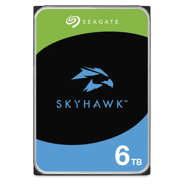 Seagate SkyHawk 6TB Surveillance HDD, 3.5" SATA III 6Gb/s, 5400RPM, 256MB Cache, 180MB/s, Up to 64 Cameras, 1Mn MTBF | ST6000VX009