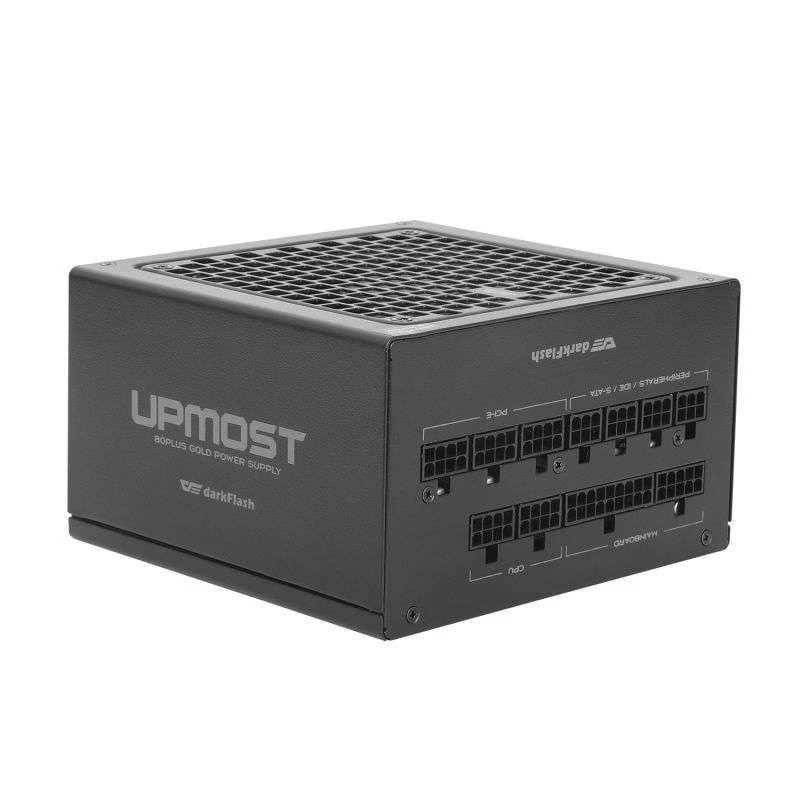 Darkflash UPT 750W Gold Full Modular Power Supply, ATX 3.0, PCIe 5.1 Ready, Active PFC, Zero RPM Mode, Japanese Capacitors – UPT 750W