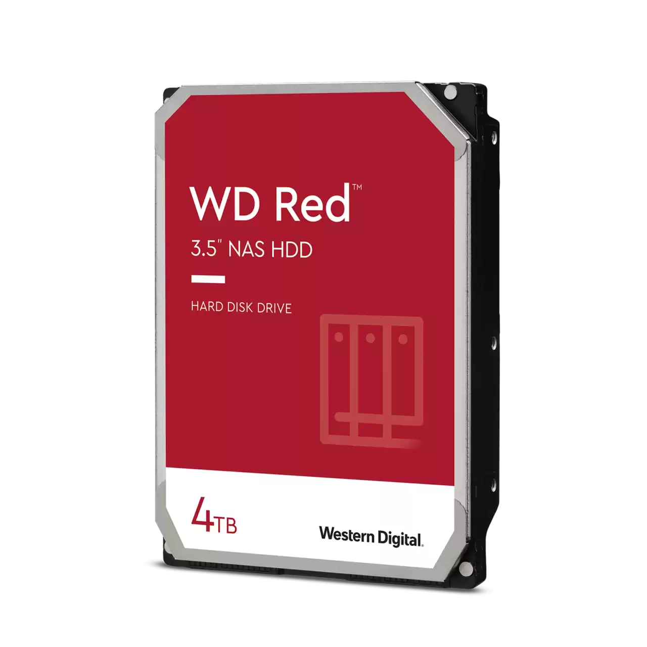 Western Digital WD Red Plus 4TB NAS HDD, 3.5" SATA III 6 Gb/s, 5400 RPM, 256MB Cache, Reliable 24/7 Operation | WD40EFAX / WD40EFPX