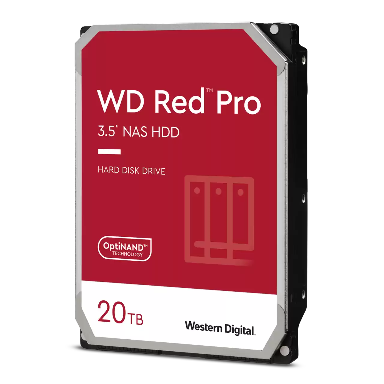 WD Red Pro 20TB NAS HDD, 3.5" Internal, SATA III 6Gb/s, 7200RPM, 512MB Cache, Up to 268MB/s Transfer Rate | WD201KFGX